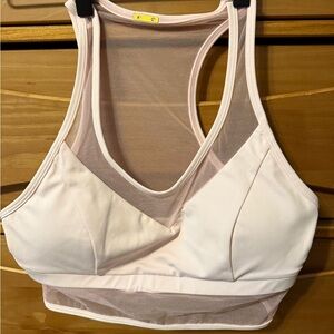 Cleo Harper Light Pink Mesh Sports Bra